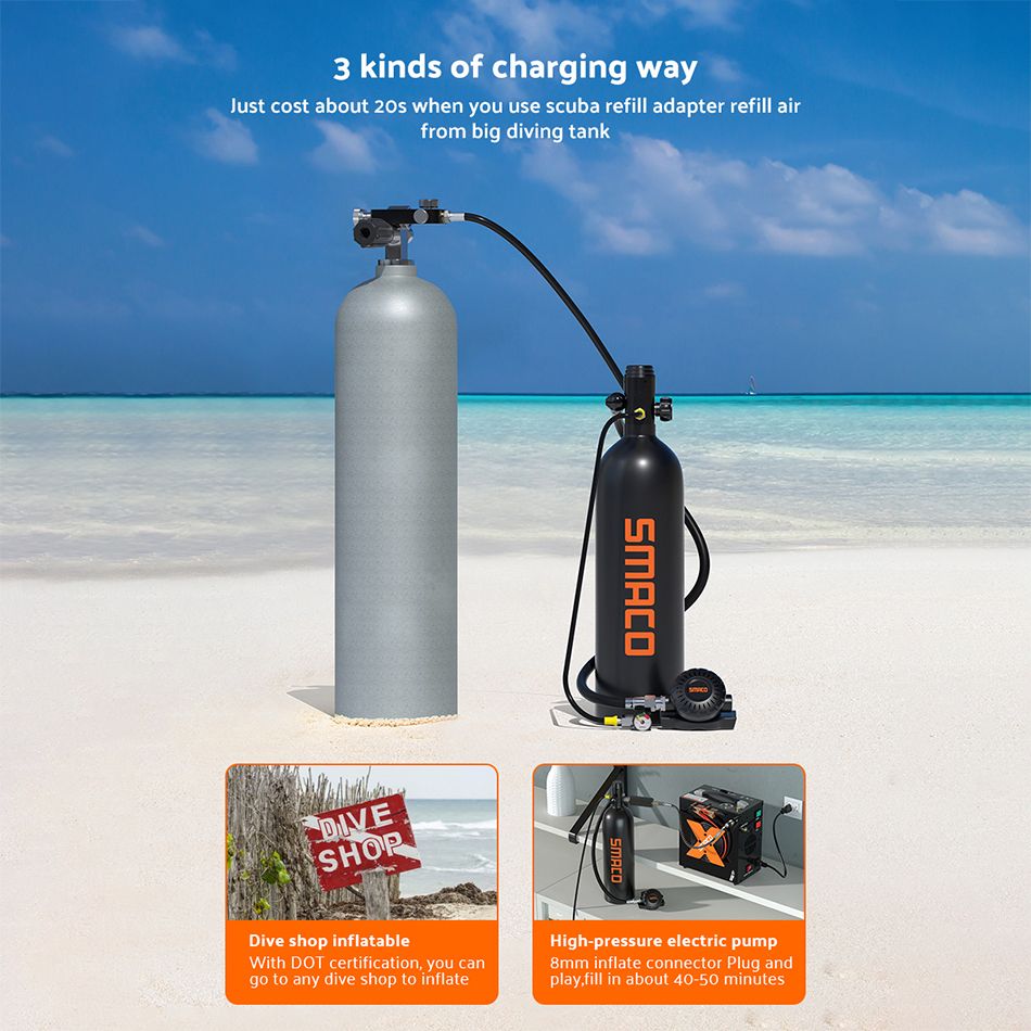 2L aluminum gas cylinder