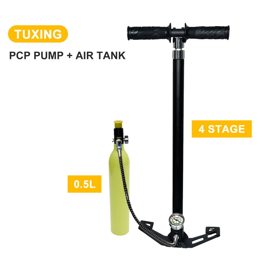 Hand Pump 4500psi Foldable Base