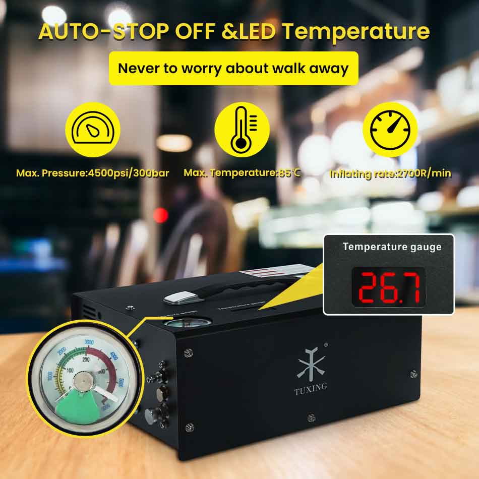 tuxing pcp air compressor 4500psi